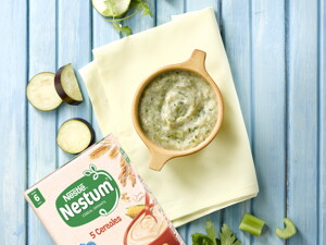 Crema de zucchini y corvina con NESTUM® 5 Cereales