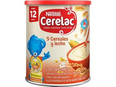 Cereal Infantil CERELAC® 5 Cereales 400 gr