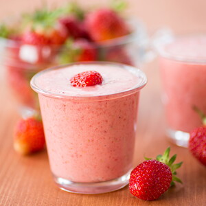 Batido de Fresa con Melocotón