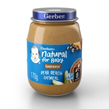 Compota avena pera y durazno GERBER®