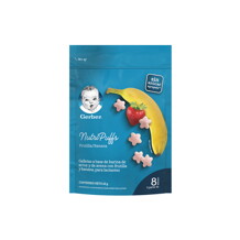 GERBER NutriPuffs Banana y Frutilla Snack Infantil 42g​