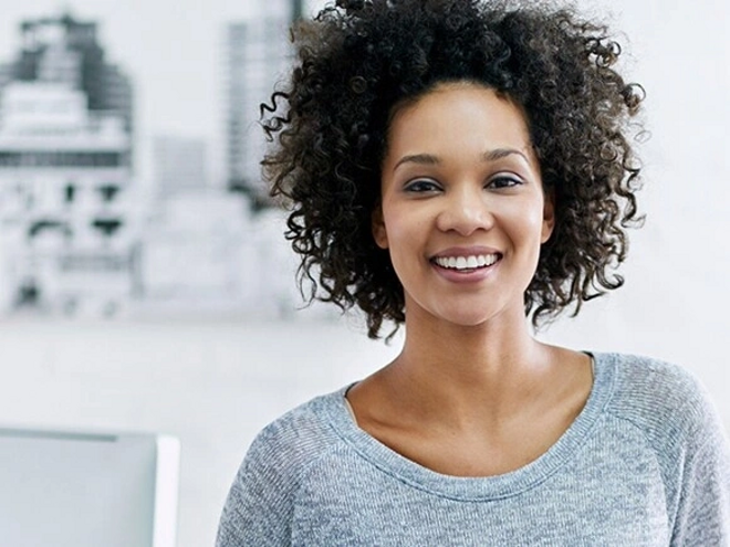 Mujer sonriendo