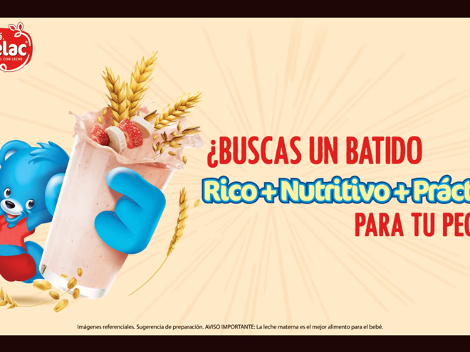 Batido nutritivo y refrescante: Receta con cereales Cerelac®, frutas, agua y hielo